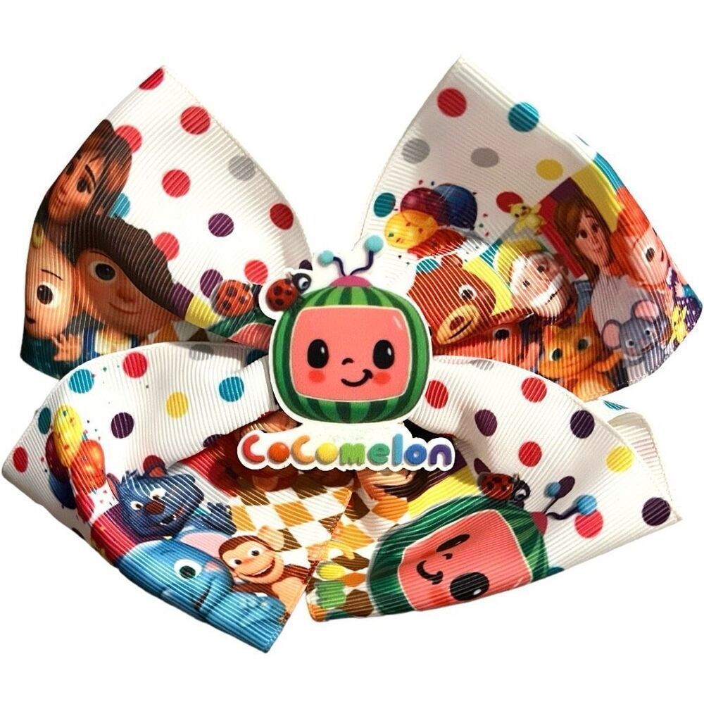 Baby Toddler Girls Cocomelon Clip Hair Bow